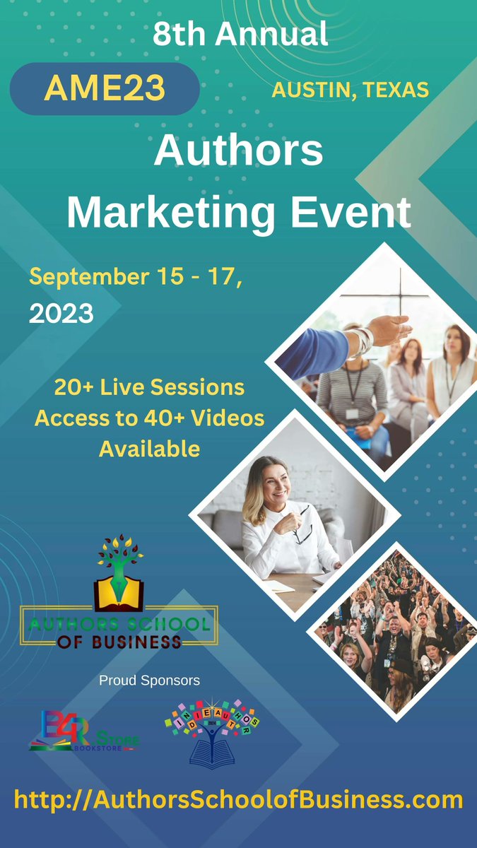 Oct 2023 Book Events on Twitter "Join Authors & Writers at the 2023 