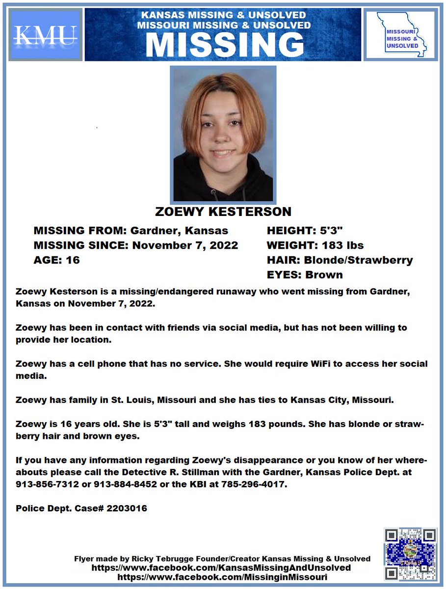 Gradie on Twitter "RT KansasMissing MISSINGPERSON MISSING PLEASE