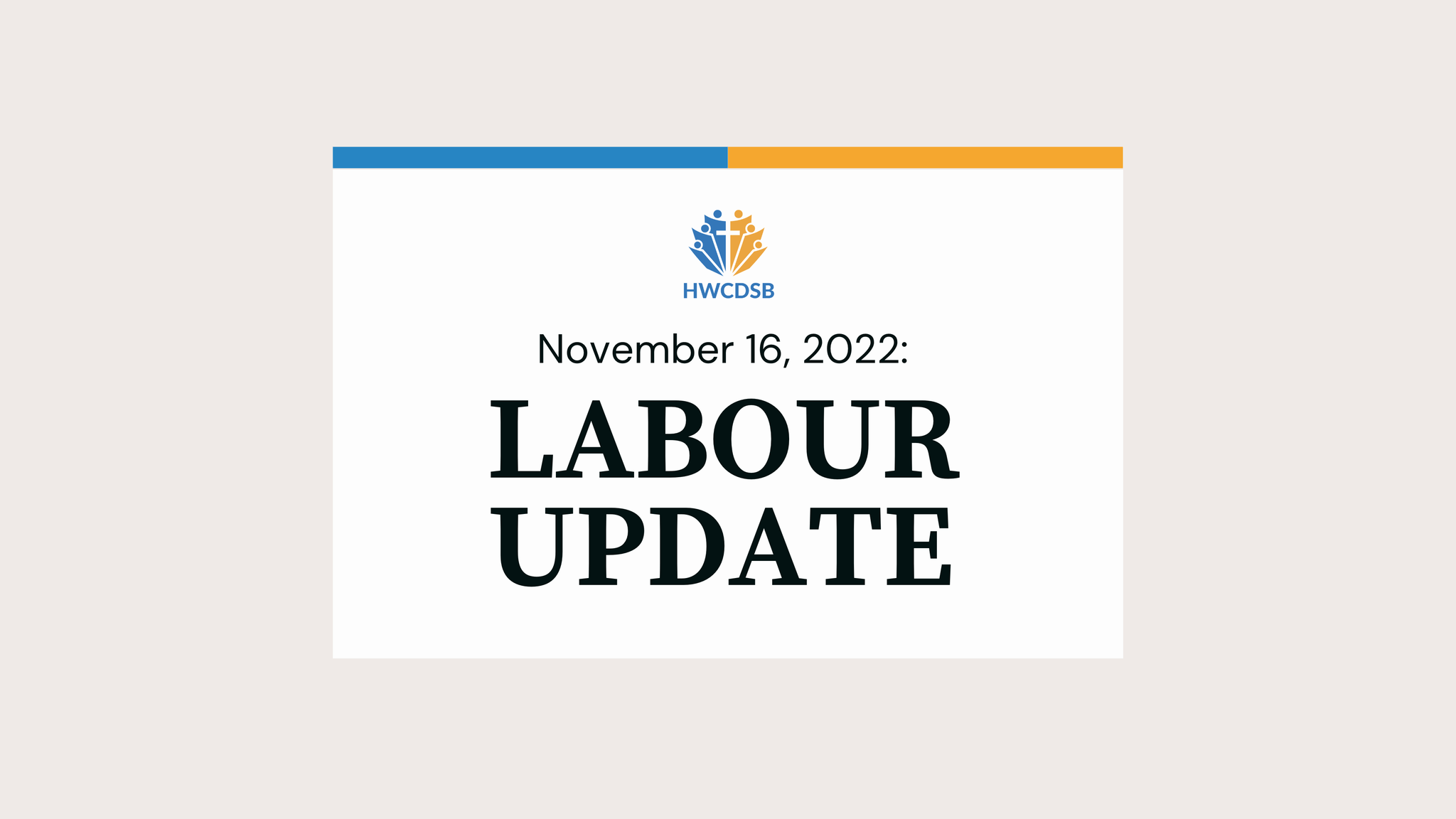 HWCDSB on Twitter "Earlier today, CUPE served notice of their