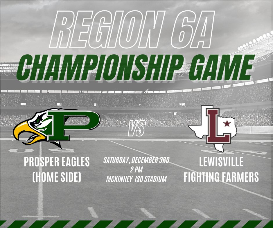 Prosper ISD on Twitter "The Prosper High School Eagles play Lewisville