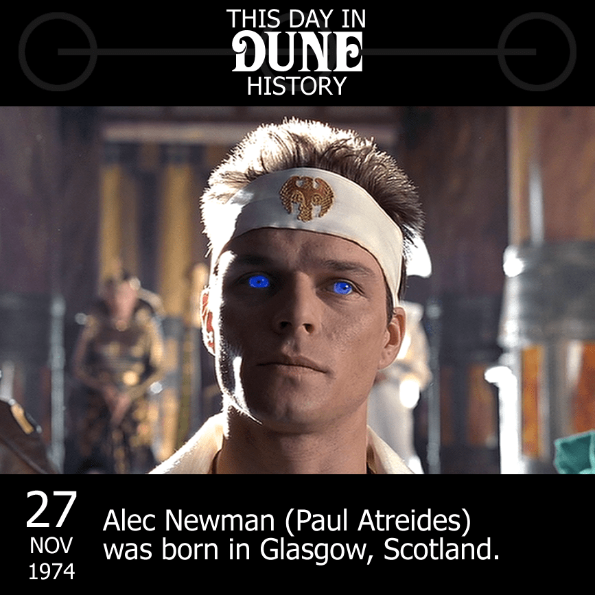 DuneInfo on Twitter "Happy Birthday to AlecNewman1 who played Paul