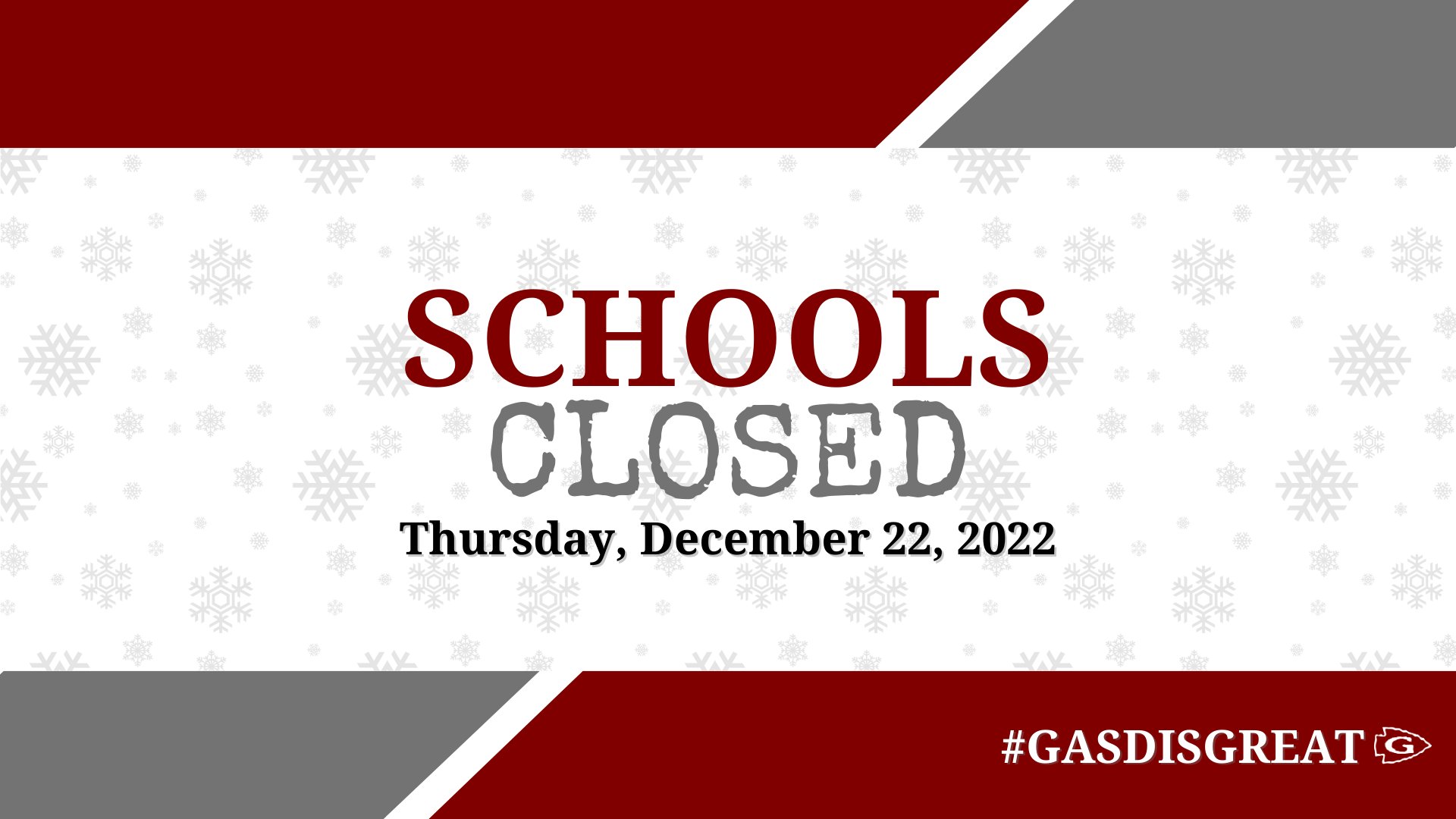 Gettysburg Area School District on Twitter "(1/3) Due to forecasted