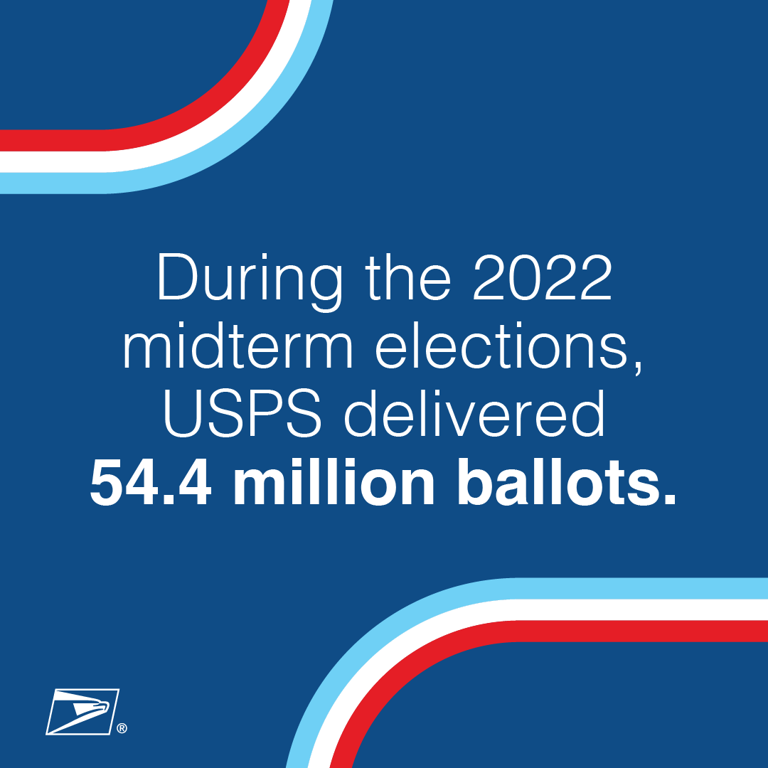 U.S. Postal Service on Twitter "Did you know almost 99 of ballots