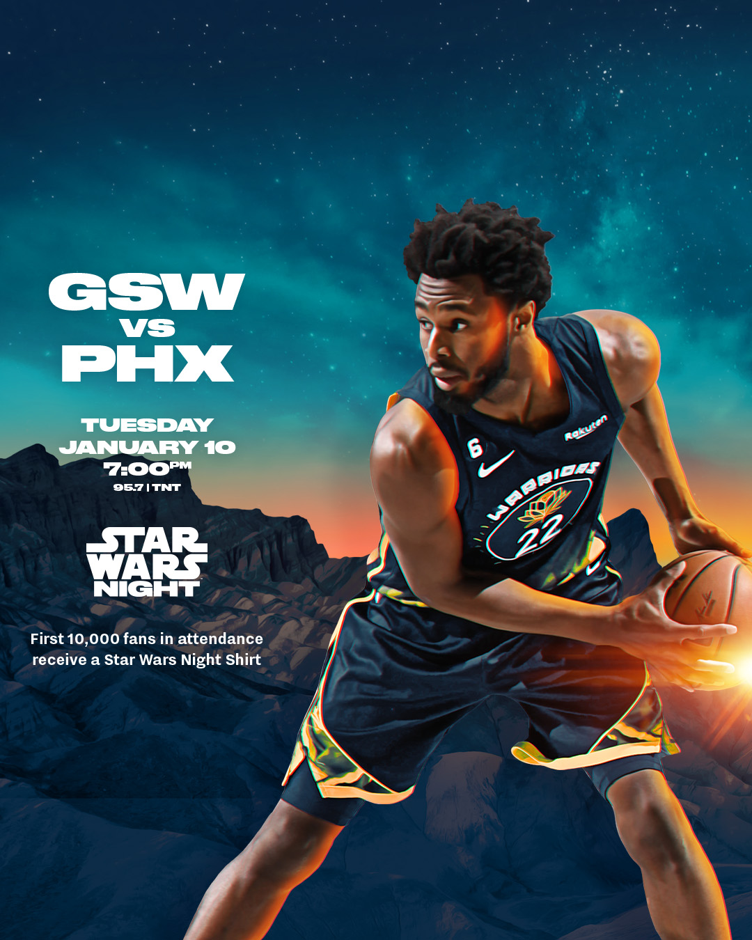 Golden State Warriors on Twitter "May the force be with us. 🏀 GSW vs(07)