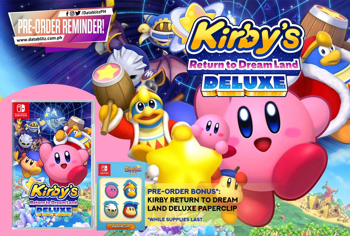 DataBlitz on Twitter "KIRBY'S ADVENTURES CONTINUE! 💗 Preorders for Kirby's Return To Dream