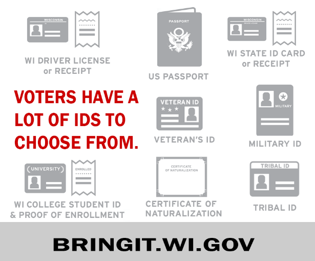 Wauwatosa, Wisconsin on Twitter "You need a valid ID to vote, both in