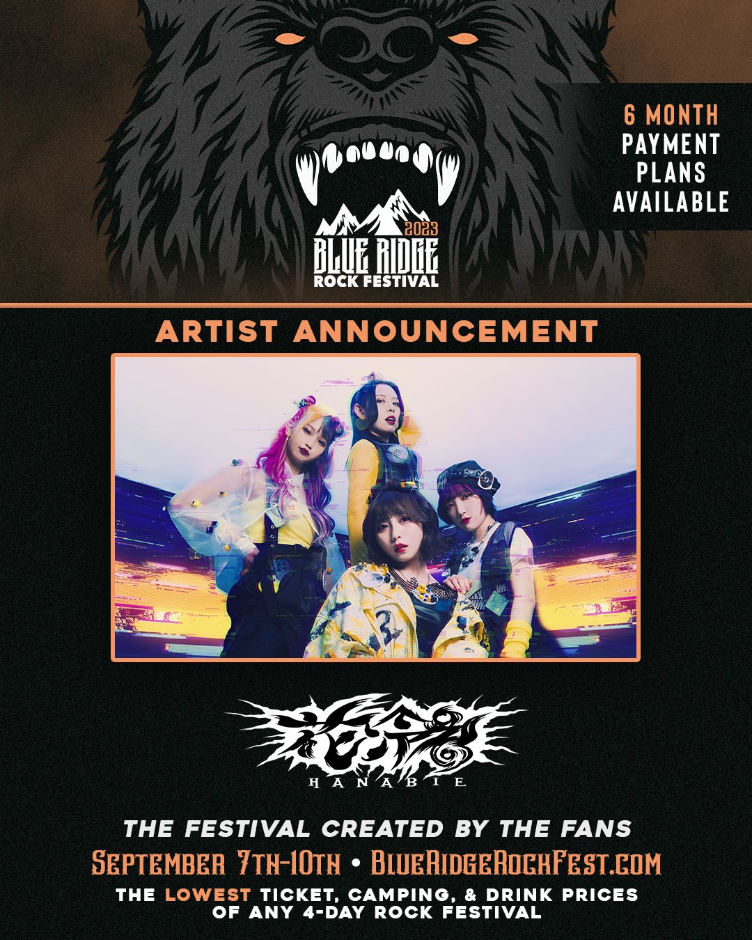 Blue Ridge Rock Festival on Twitter "ARTIST ANNOUNCEMENT 75 HA_NA