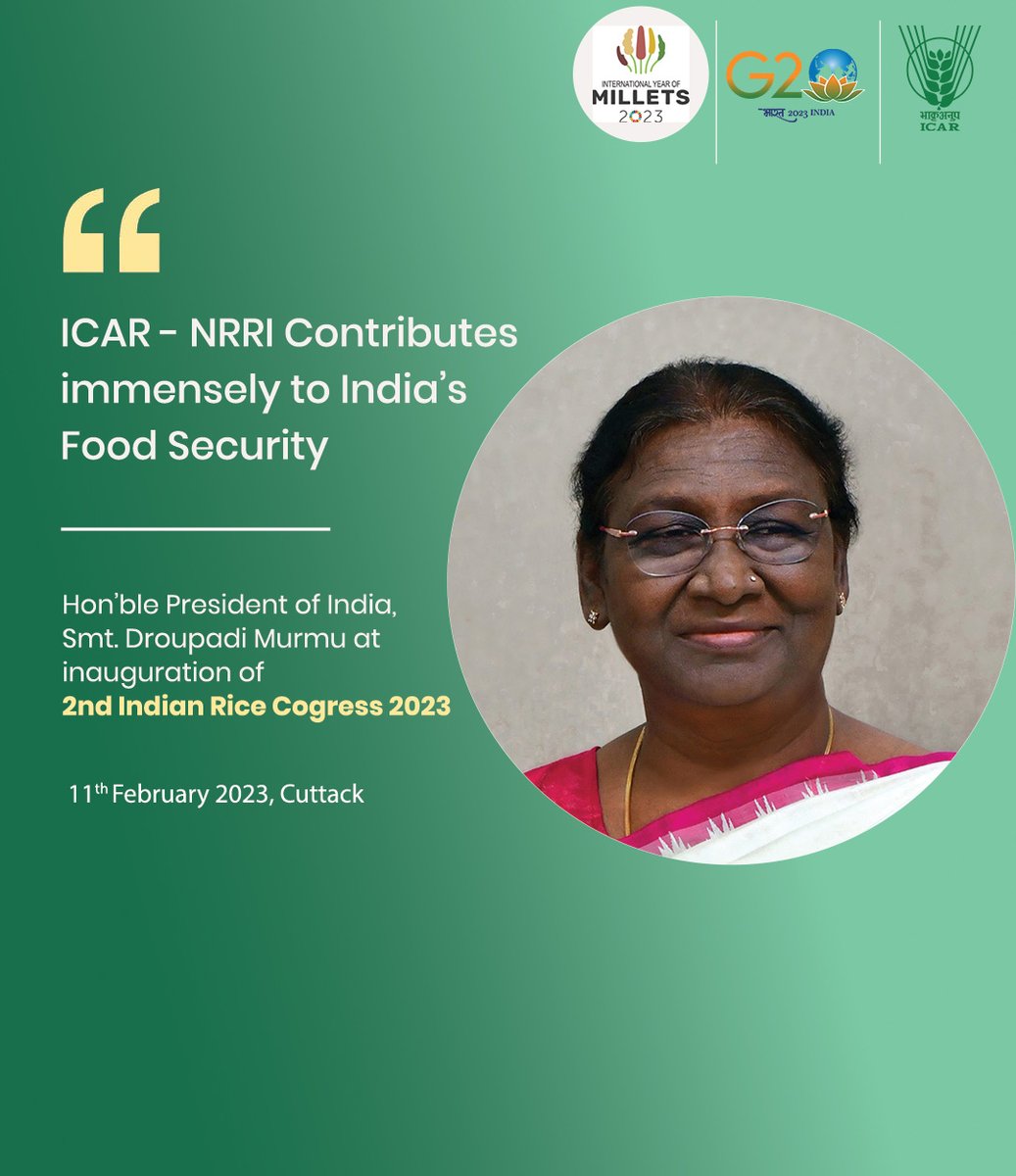 Indian Council of Agricultural Research. on Twitter "The President inaugurated the 2nd Indian