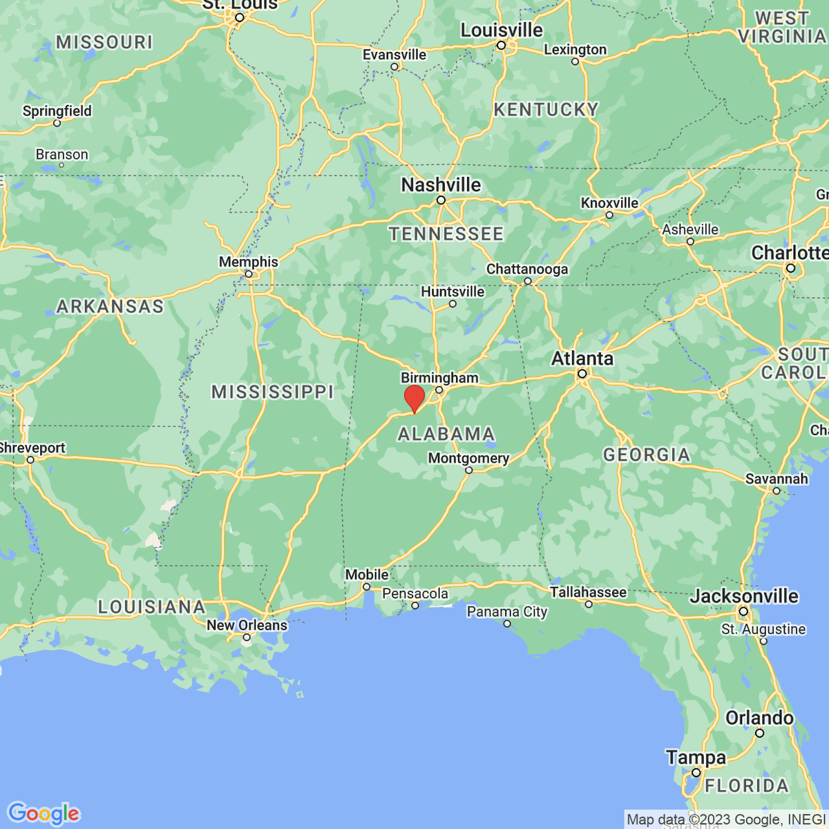 New town every hour on Twitter "Vance, Alabama Tuscaloosa County