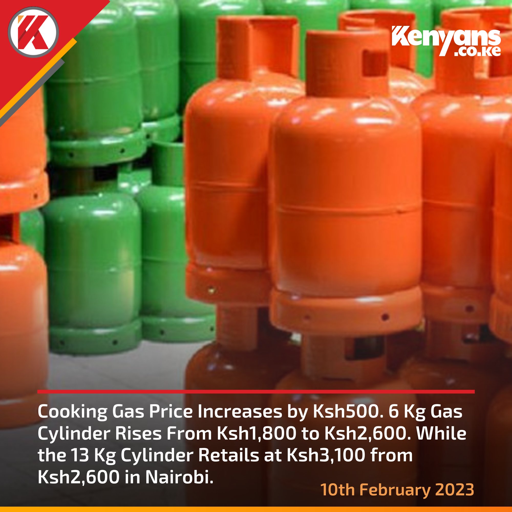 Rebelkon💥💥 on Twitter "RT Kenyans Cooking gas price increases by