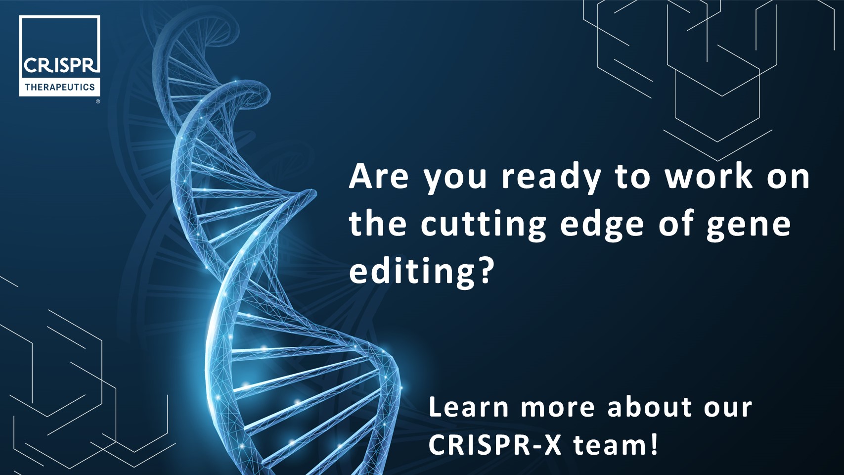 CRISPR Therapeutics on Twitter "CRISPRX is a dedicated internal group