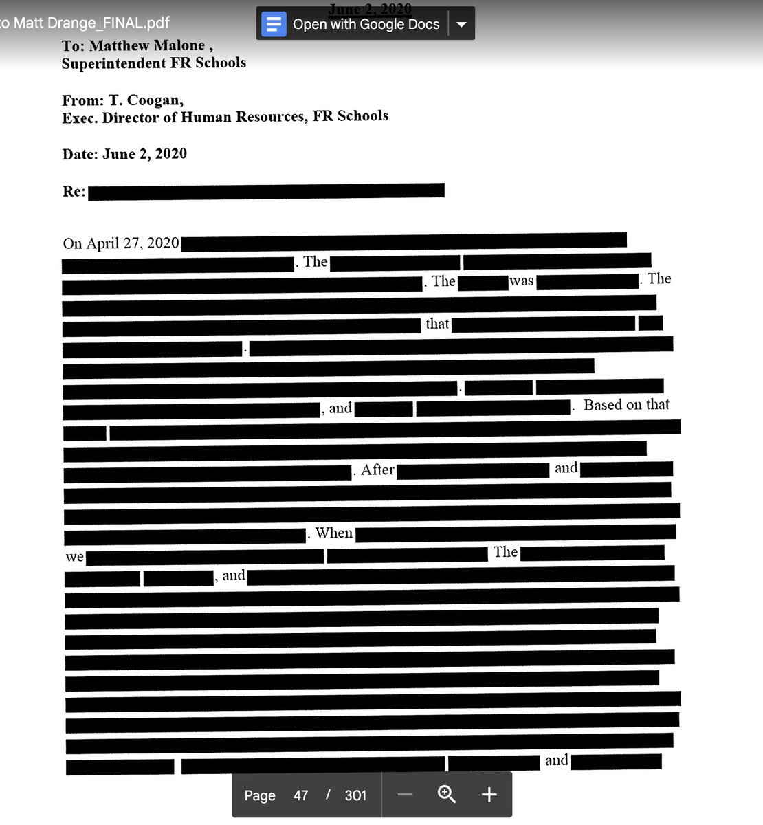 Matt Drange on Twitter "A dark FOIAFriday from Fall River Public