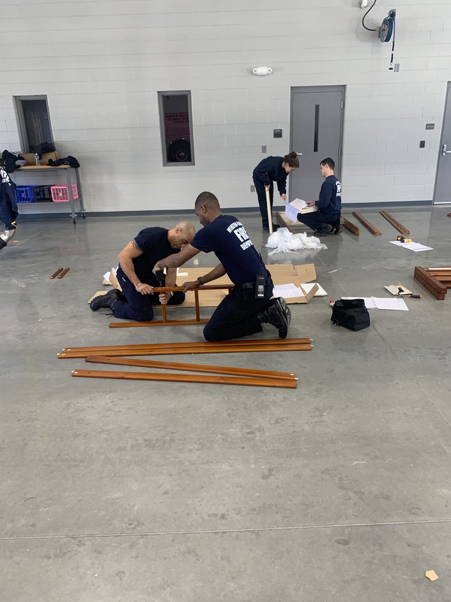 WinstonSalem FD on Twitter "The crew from Station 13 helped assemble