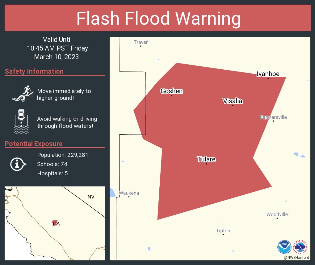 Brian Dorman on Twitter "RT NWSHanford Flash Flood Warning continues