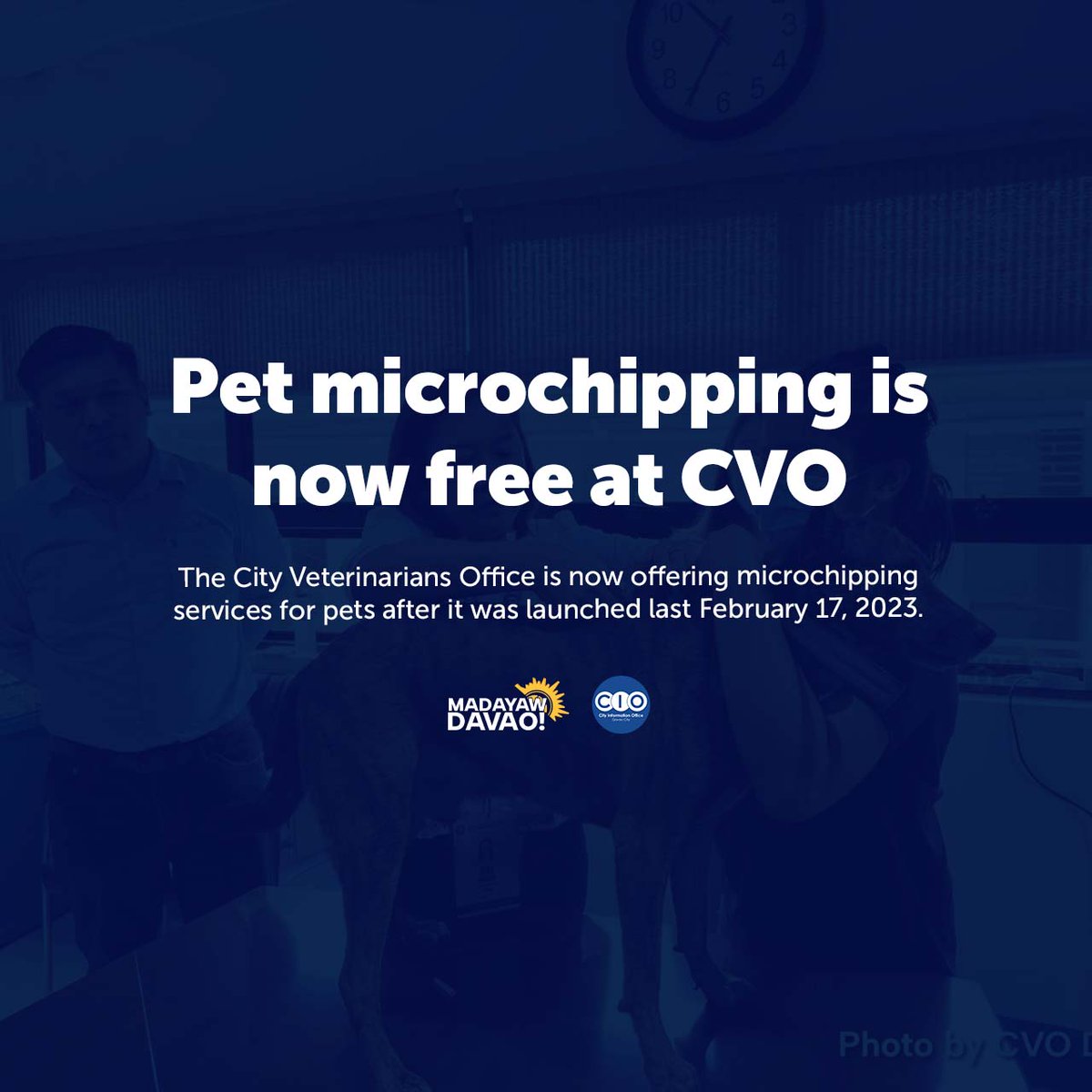 City Government of Davao on Twitter "“We launched the microchipping of