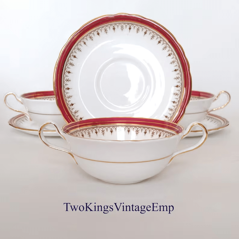Swiss on Twitter "RT TwoKingsVE Aynsley flat cream soup bowls set