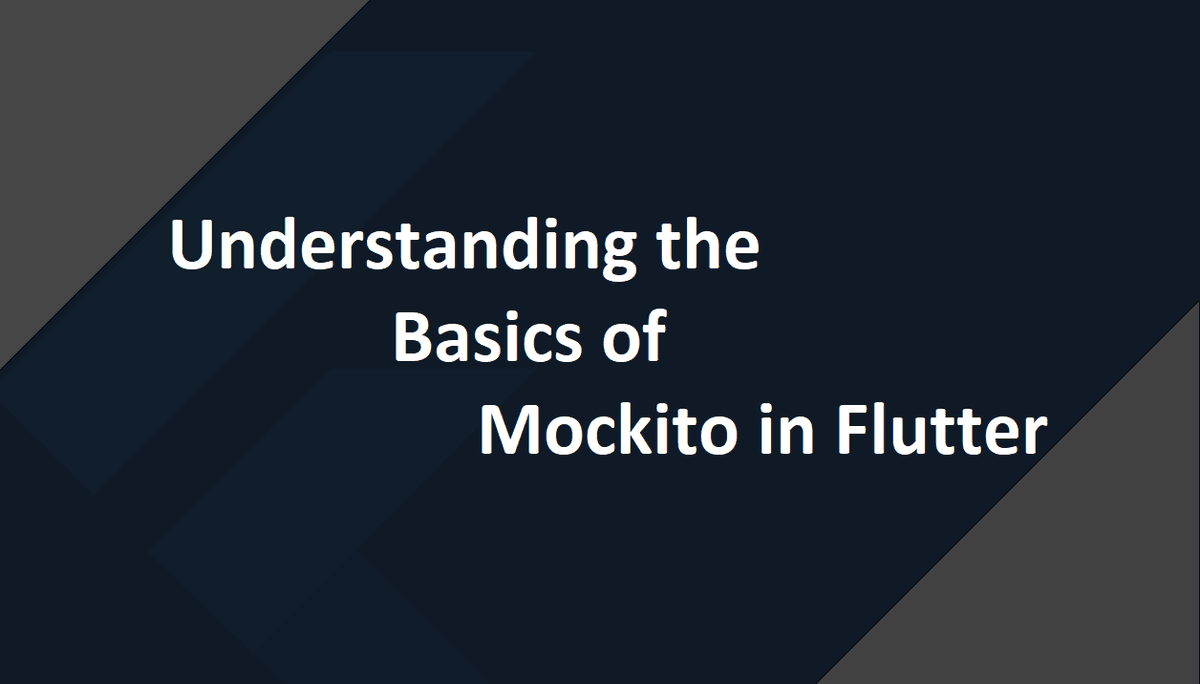 r/FlutterDev on Twitter "Understanding the Basics of Mockito in