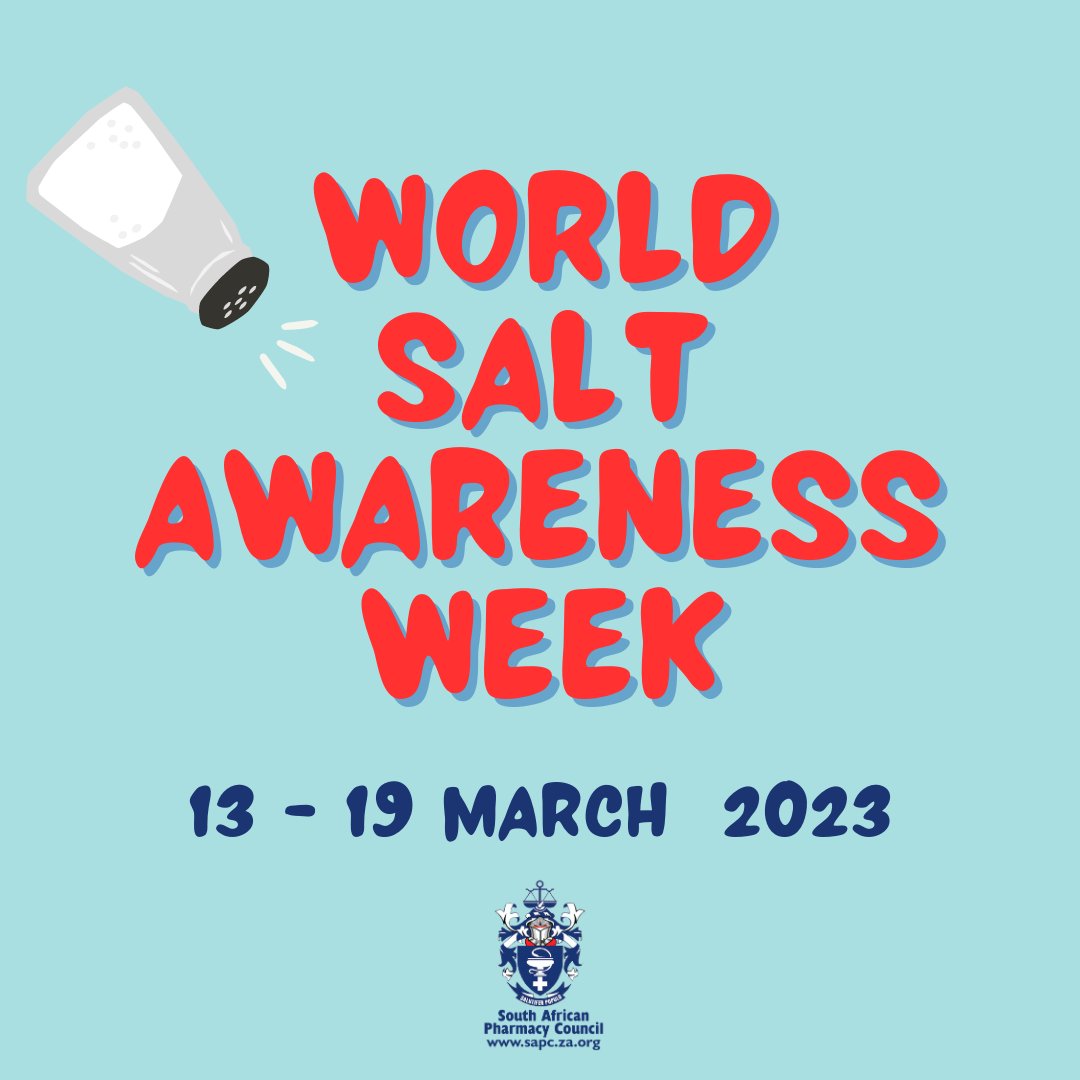 Spotlight on Twitter "RT OfficialSAPC World Salt Awareness Week is marked on 13 19 March