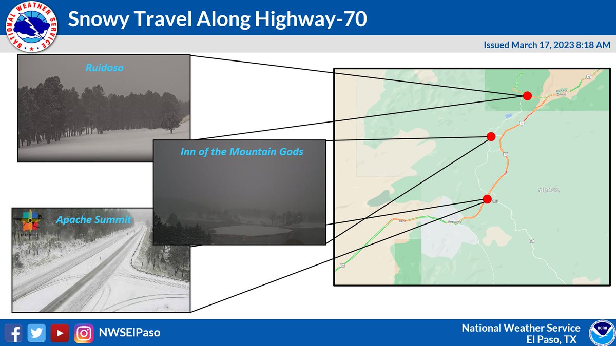 NWS El Paso on Twitter "If you have plans to travel along Hwy70