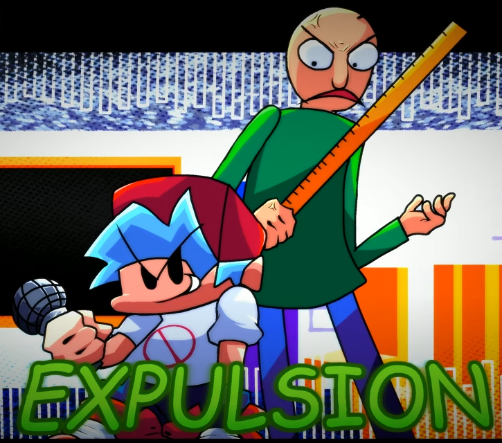 Baldi's Basics In Funkin' FNF MOD on Twitter "Rate Expulsion v2 110!"