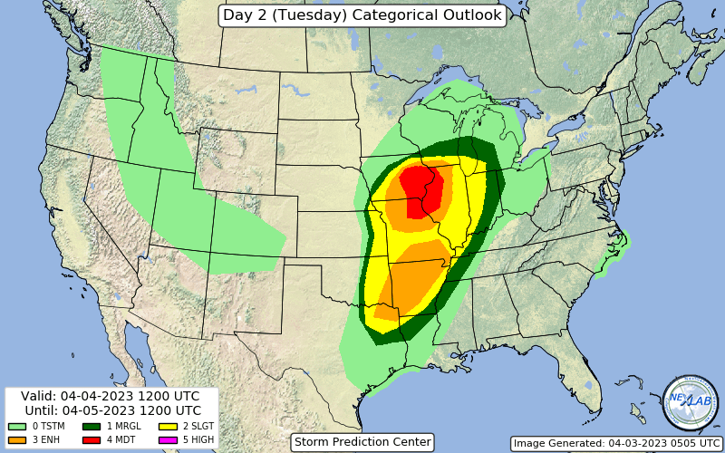 Kylie on Twitter "RT weathertrackus There is a MODERATE Risk of