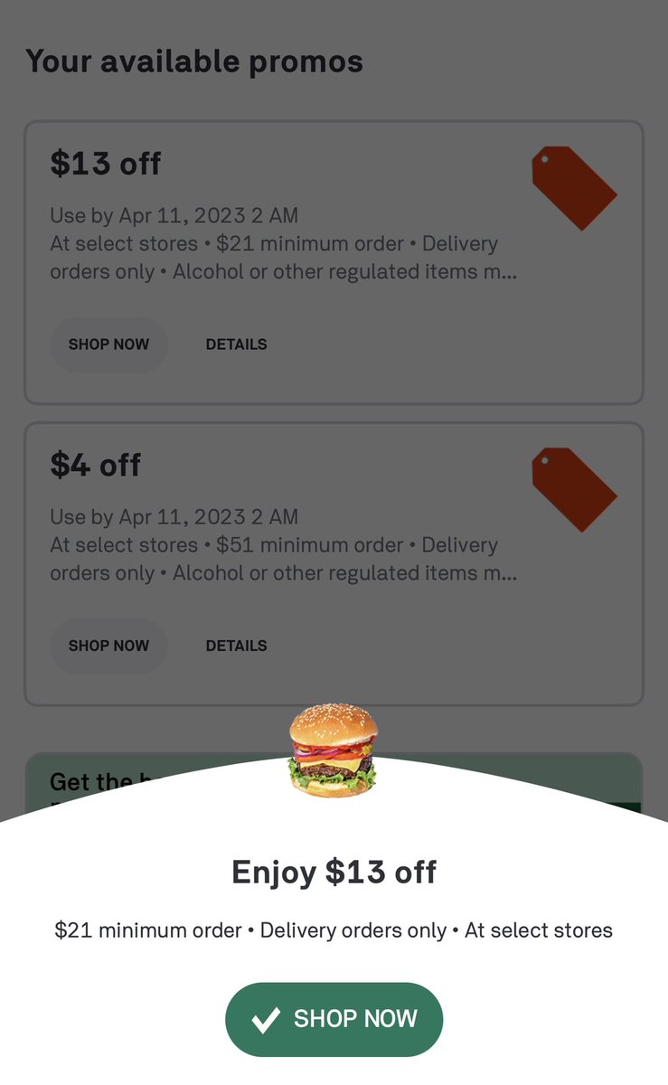 SiteSupply on Twitter "POSTMATES Enter any emoji in the Promotions