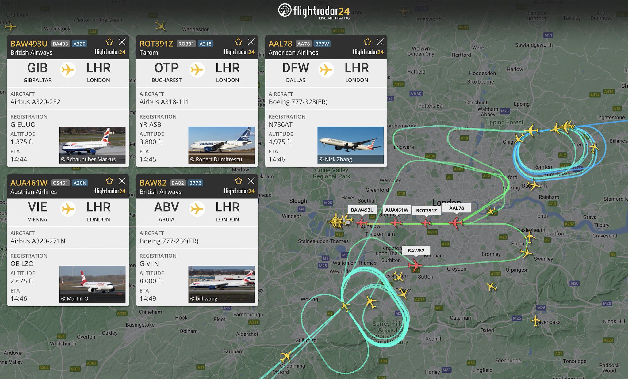 Flightradar24 on Twitter "It’s a very windy day at LondonHeathrow and