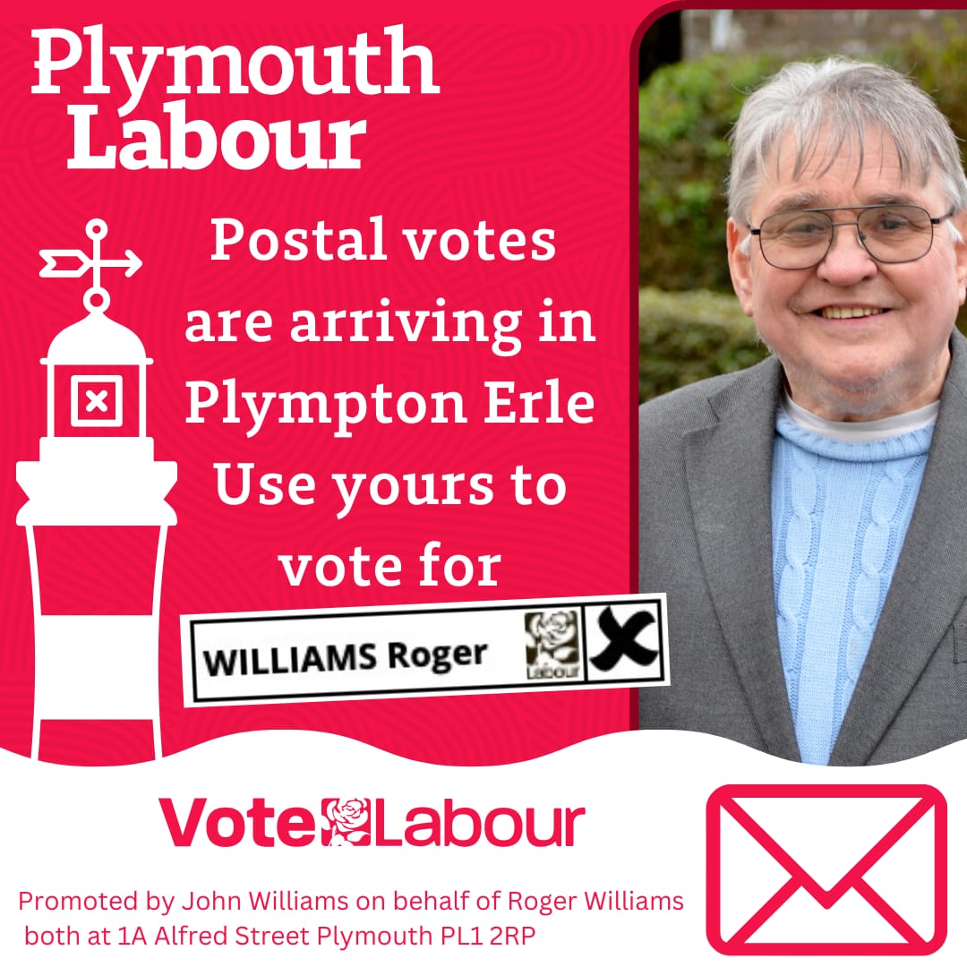 Plymouth Labour on Twitter "In Plympton Erle ward use your postal vote