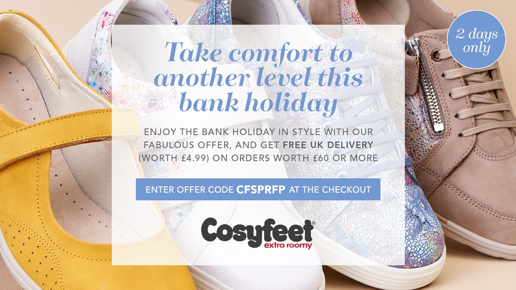 Cosyfeet on Twitter "Enjoy free UK delivery (worth £4.99) on orders