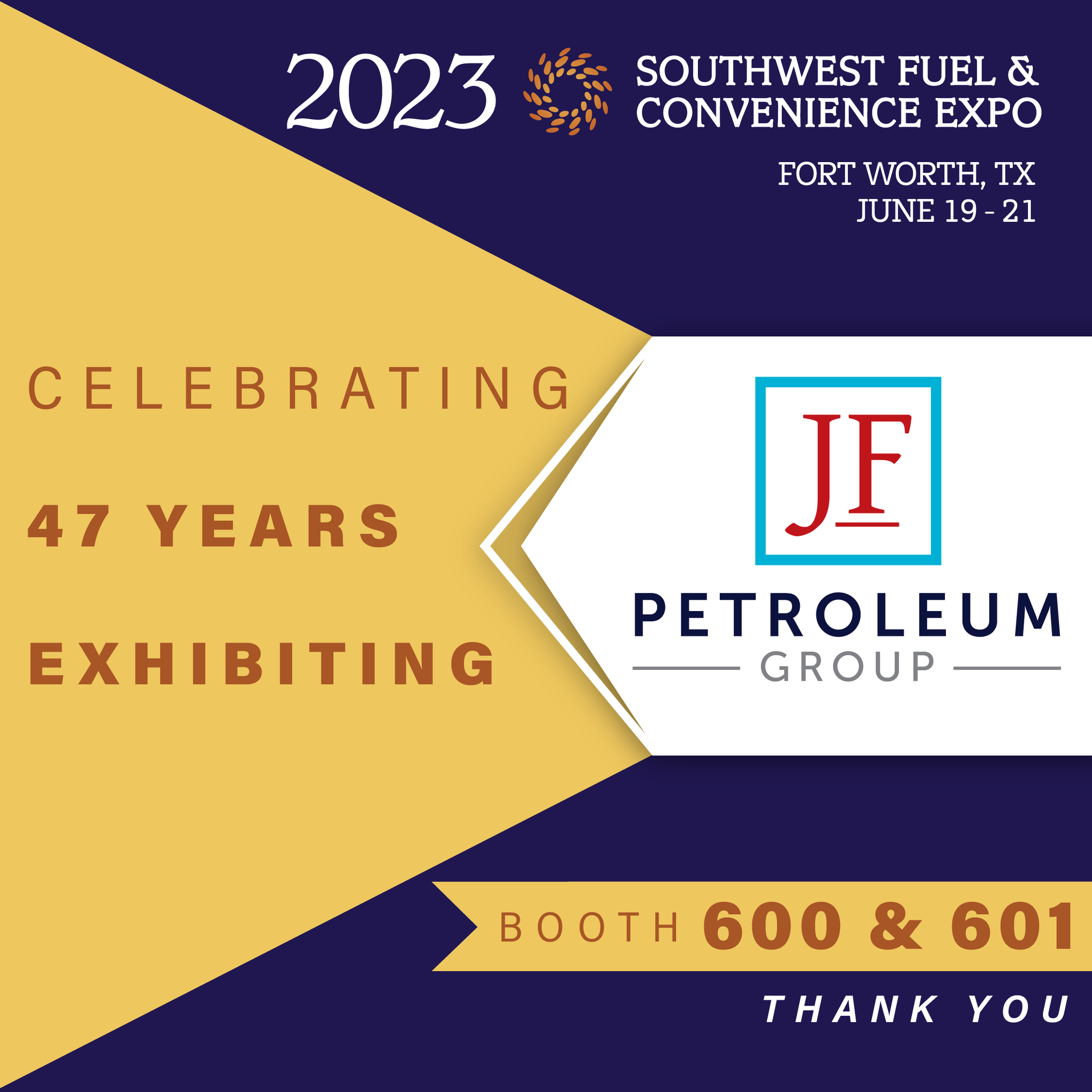 Texas Food & Fuel Association on Twitter "Thank you JF Petroleum Group for exhibiting 47 years