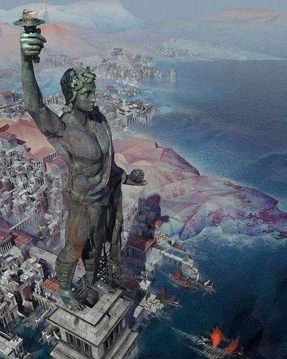 Archaeology & Art on Twitter "Colossus of Rhodes was a giant statue of