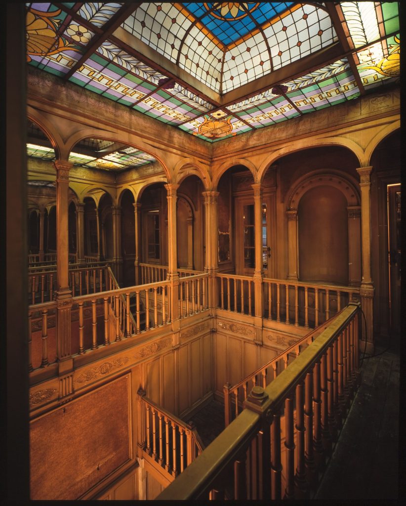 Art Nouveau Staircases, a thread Majolica House, Vienna (1898