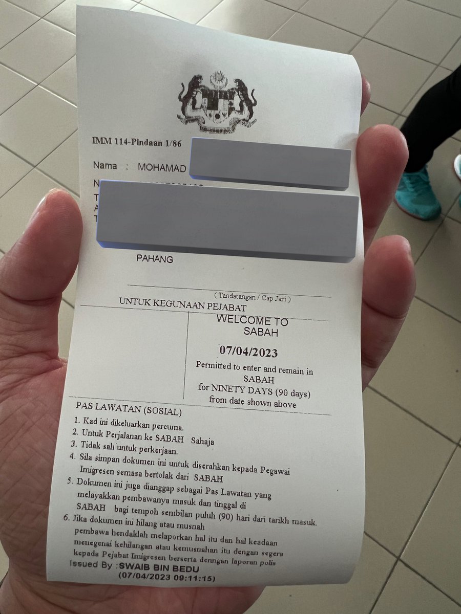 addien90 on Twitter "Orang semenanjung nak ke Sabah, pakai passport
