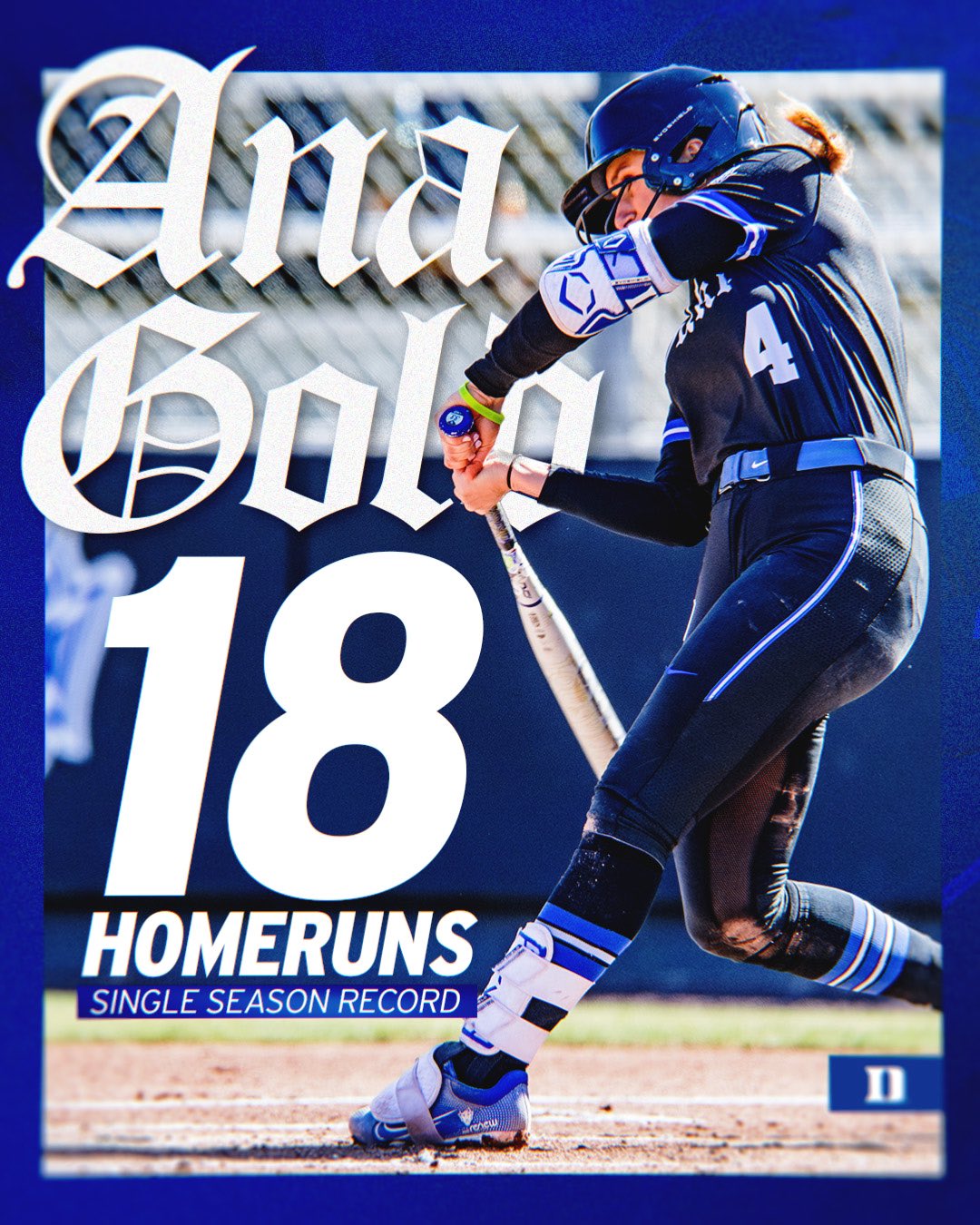 Duke Softball on Twitter "Ok soooo she’s REALLY good. AG sets a SINGLE