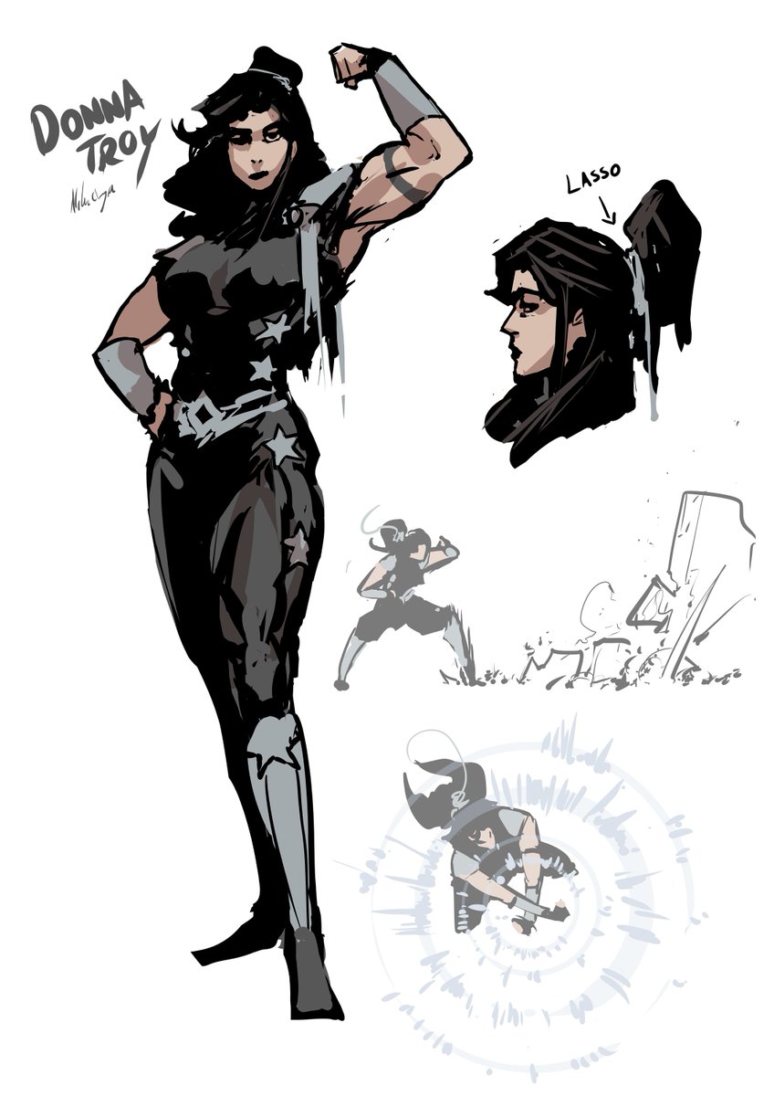 Nikola Čižmešija on Twitter "Donna Troy ⭐️ Design fun in free time"