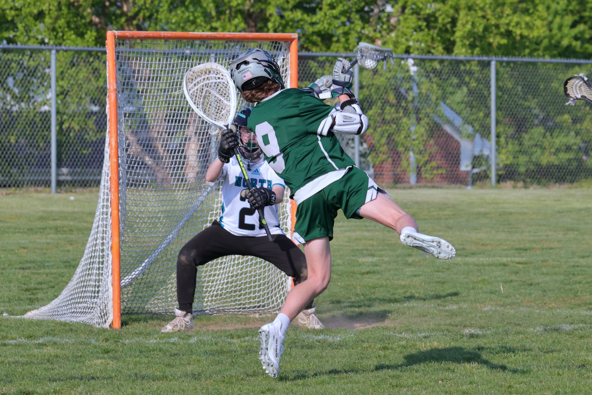 j.michaud photo on Twitter "LAX rivals battling in Goshen North