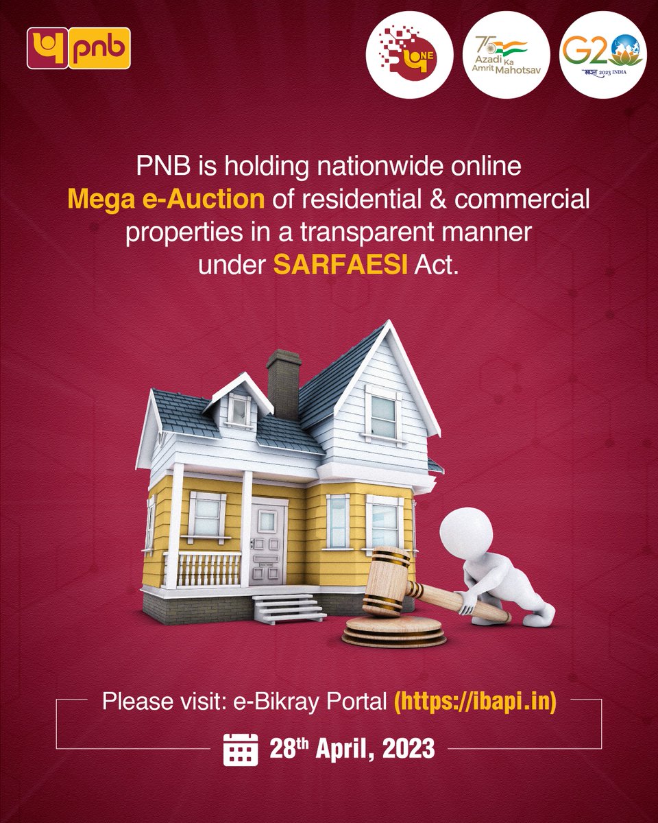 Punjab National Bank on Twitter "Participate in Mega e Auction for