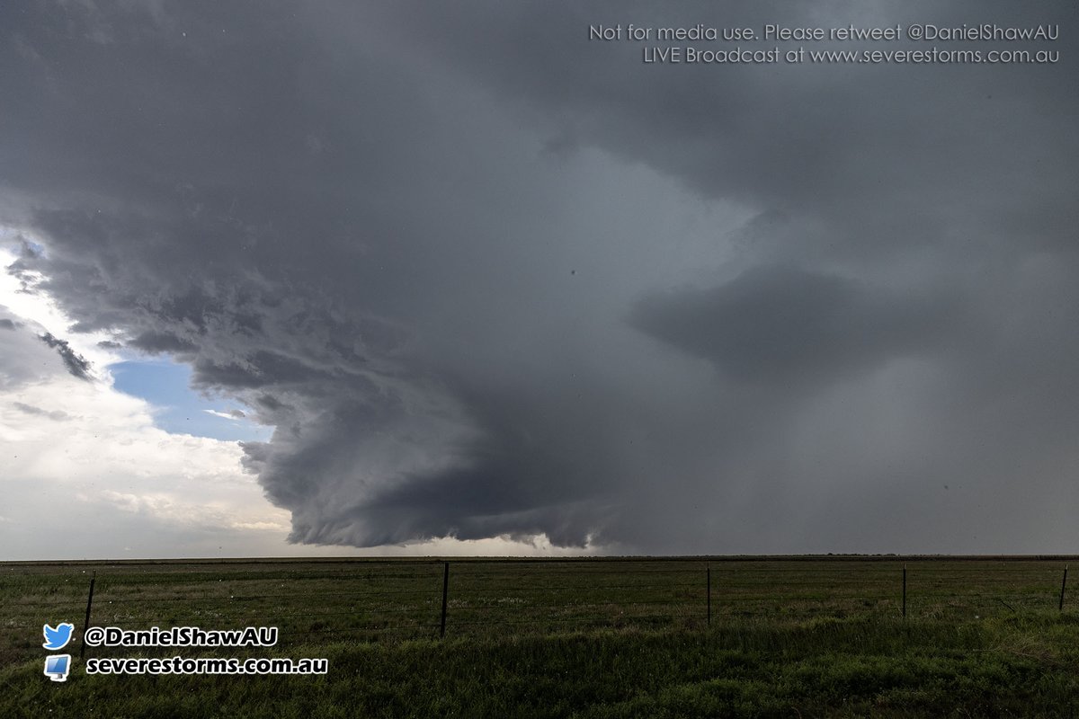 Daniel Shaw on Twitter "Current view of the severe storm SW of Vernon