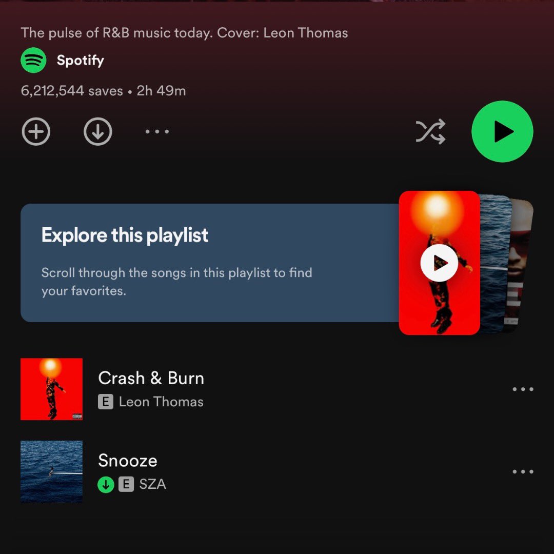 Leon Thomas on Twitter "Crash & Burn has been getting so much love and