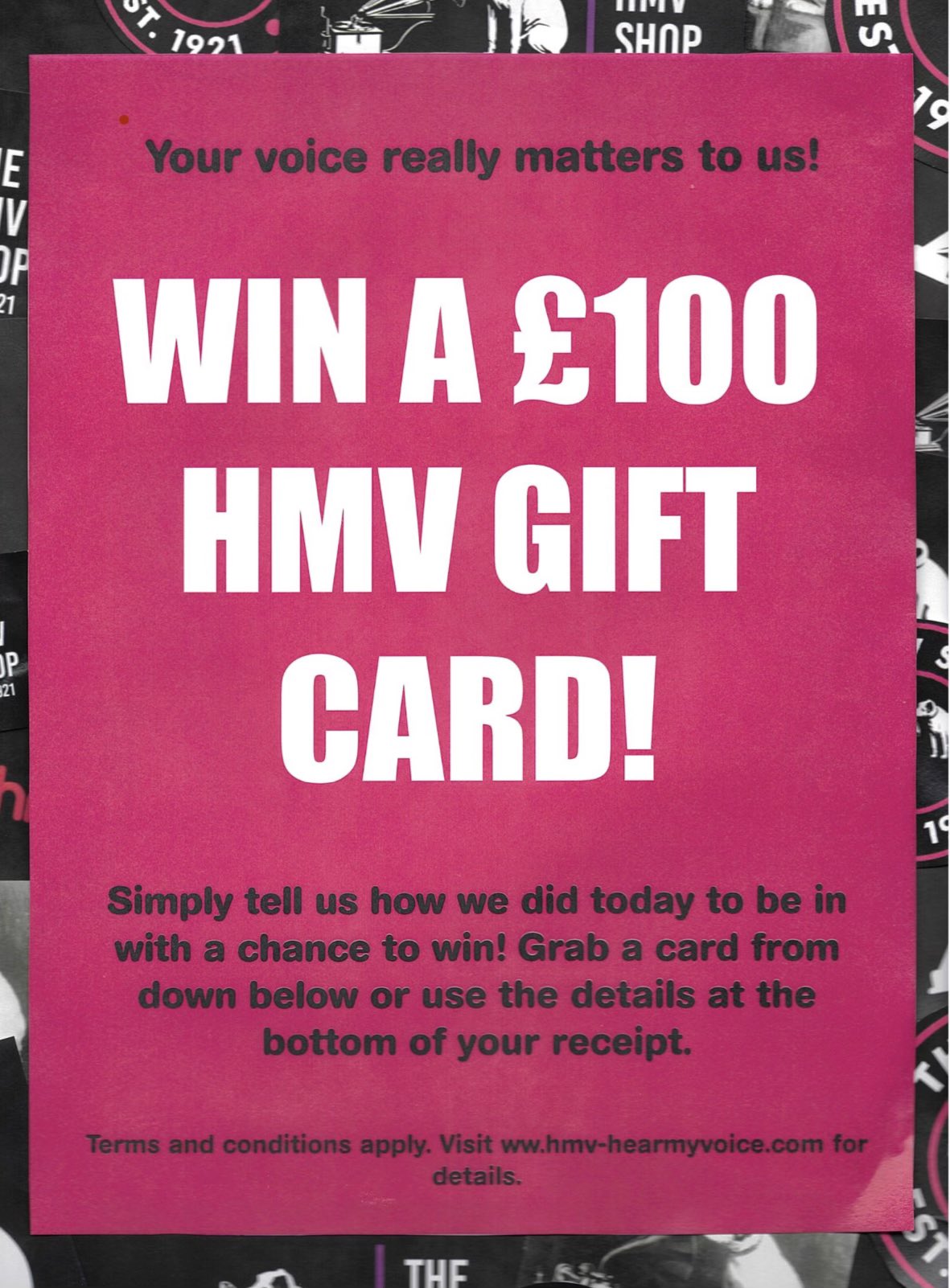hmv Cribbs on Twitter "Did you know how easy it could be to win a £100