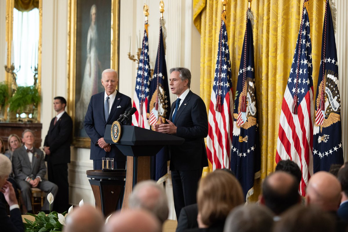 Secretary Antony Blinken on Twitter back Ambassadors and