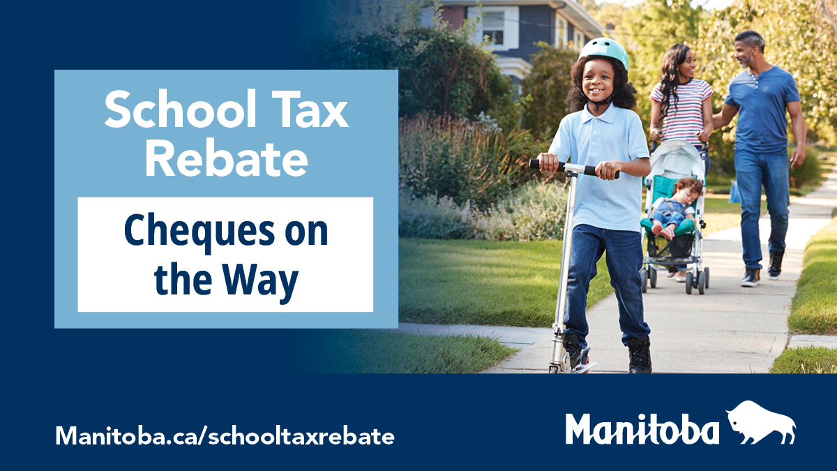 Manitoba Government on Twitter "School tax rebates are in the mail