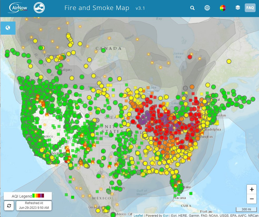 U.S. EPA on Twitter "Smoke from wildfires continues to impact air