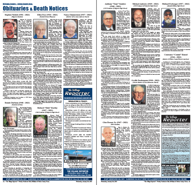 1930s Newspaper Obituaries
