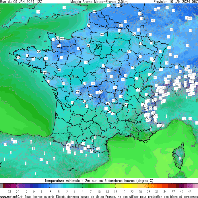 Relevés météo quotidiens de Angers Chaumontd'Anjou Marcé Météo60