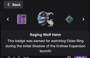 Jonbonzeye🍂 on X: “So you can earn a dope Elden Ring Twitch badge