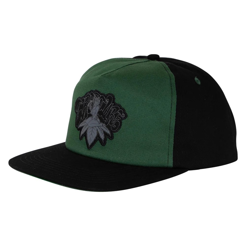 Creature Cap Snapback Top Shelf Green/Black Peach and Bones