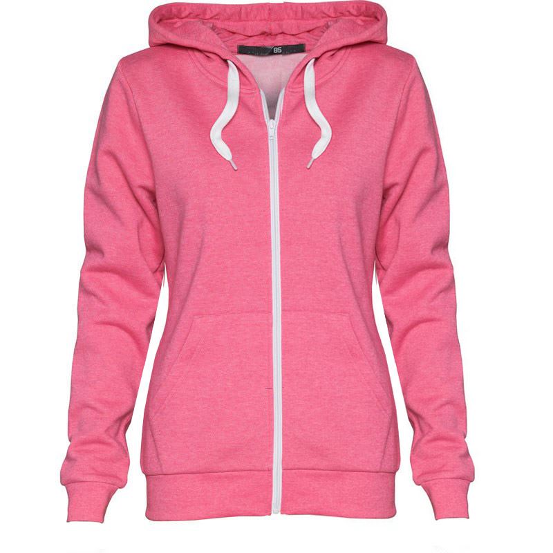 Pink Hoodie Jacket Fashion Ql