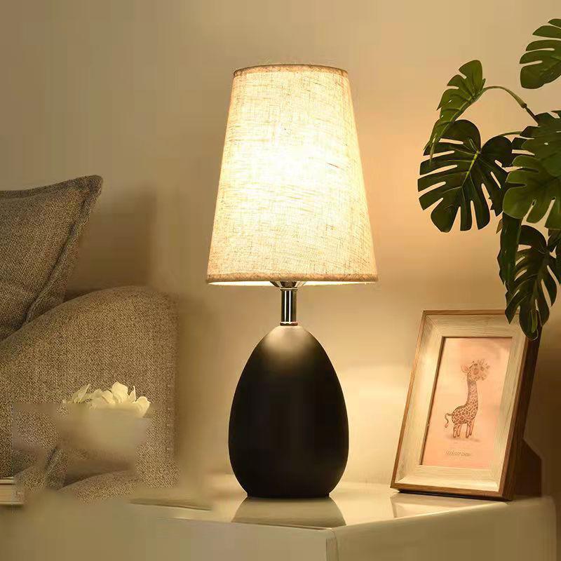 Buy Table lamp bedroom bedside lamp touchable Nordic style warm romantic living room desk hotel