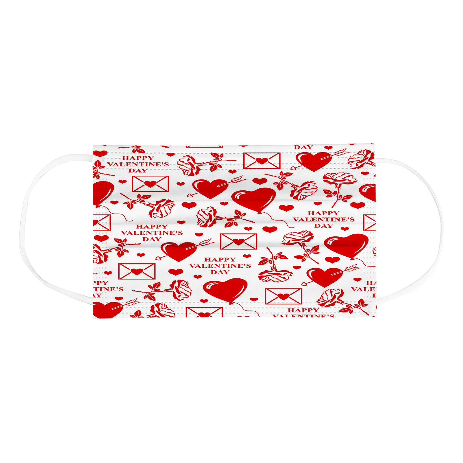 Buy 50 Pcs Valentine's Day Mask for Adult Threelayer Face Mask on ezbuy SG